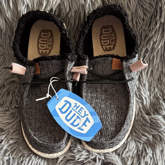 Hey Dude women’s Slip ons - Black and Gray - Picture 2 of 5